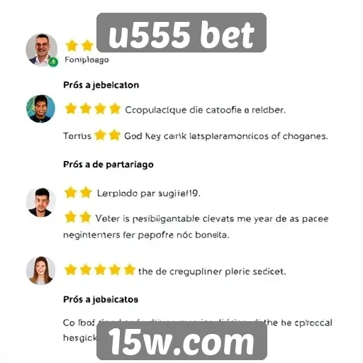 Feedback dos usuários sobre a experiência no u555 bet